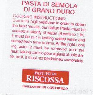 cooking instructions
