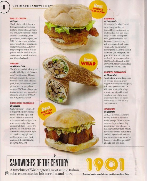Washingtonian Sandwiches Page 3