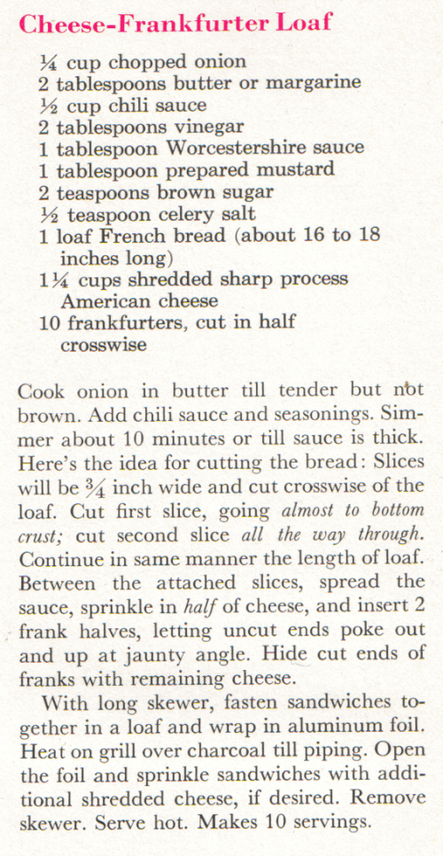 cheese frank recipe